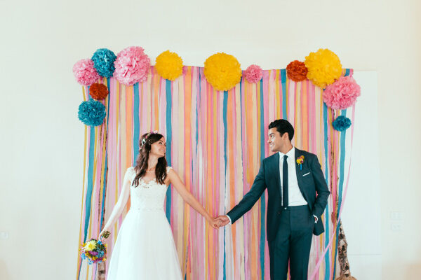 Gina+Vijays+Rainbow+Wedding
